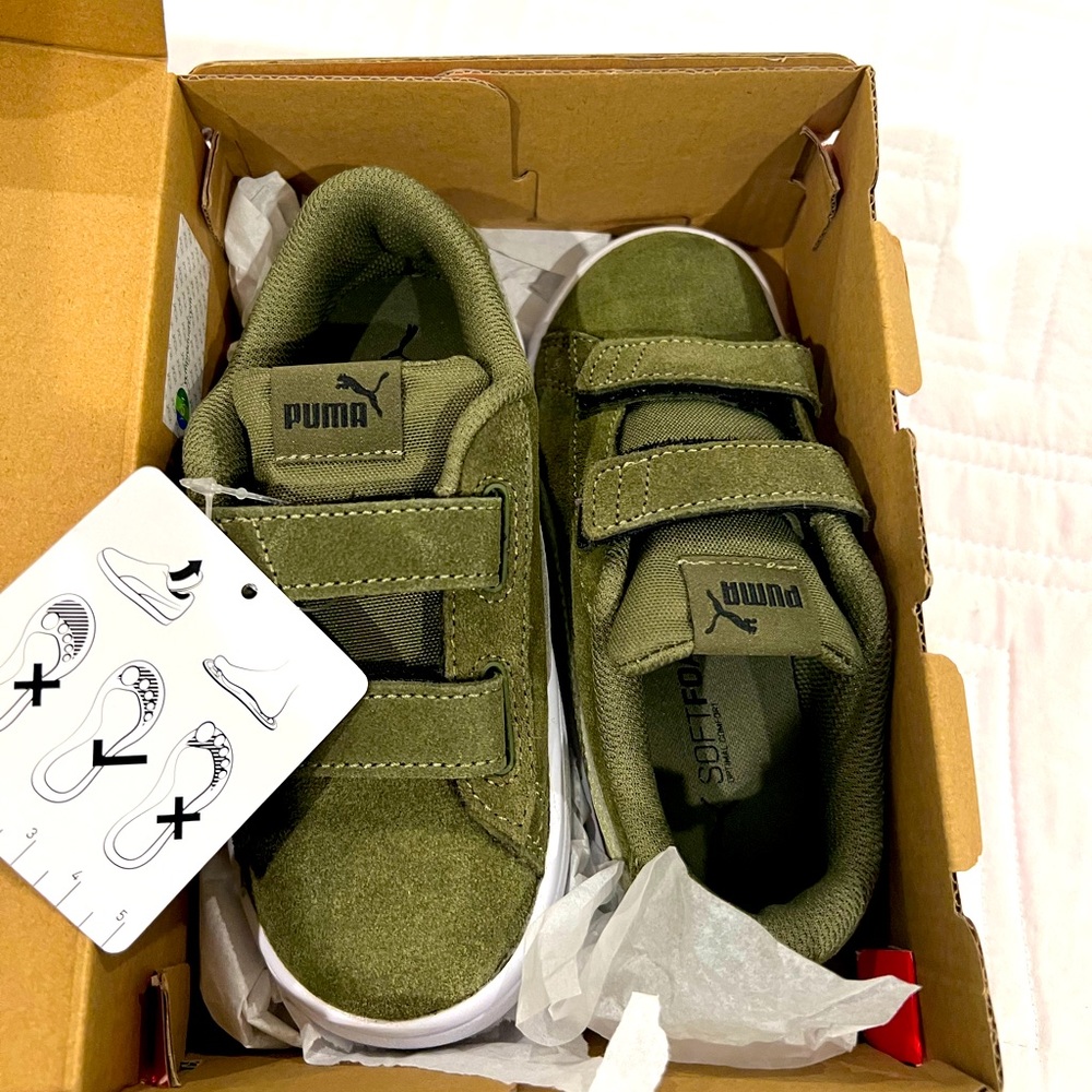 PUMA Smash v2 Suede Toddler Shoes, size 10